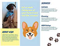 pet grooming brochure example